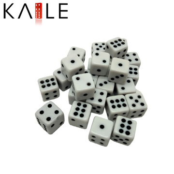 6 lados 10mm branco com pontos em branco dados Atacado